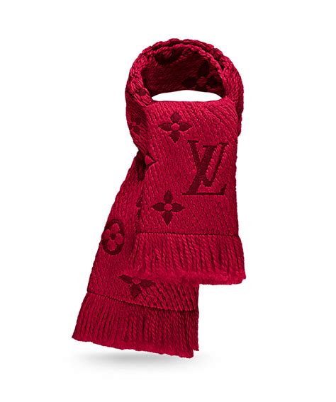 louis vuitton red logo shawl silk cashmere|Louis Vuitton scarves for women.